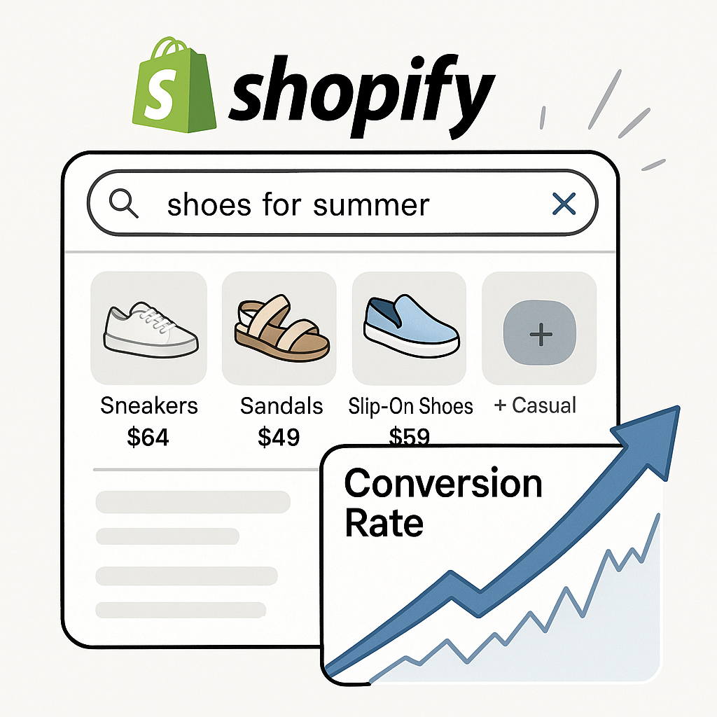 A dynamic visualization showing a Shopify storefro